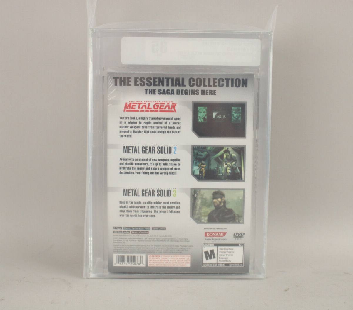 Metal Gear Solid: The Essential Collection PlayStation 2 PS2 Sealed VGA 85 NM+