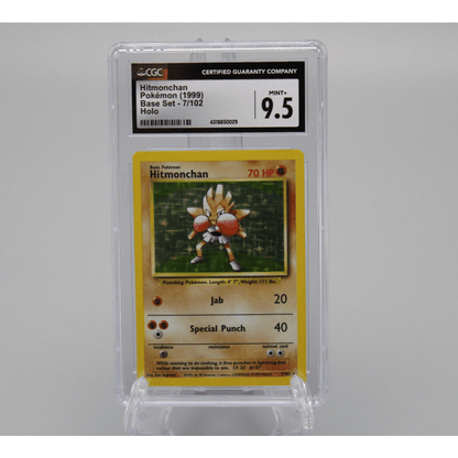 hitmonchan holographic pokemon card Pokemon TCG Hitmonchan Base Set Holo Card 7/102 CGC Graded 9.5 MINT+ 1 – JustPressPlayOnline