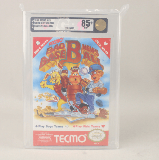 Bad News Baseball Nintendo NES Tecmo New Sealed VGA Graded Gold Level 85+ NM+