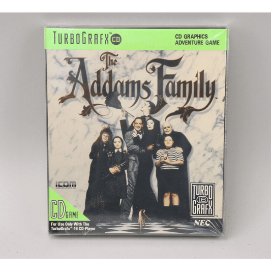 The Addams Family NEC TurboGrafx-CD TG16 1991 New Factory Sealed w/Box Protector