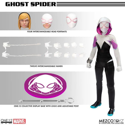 Marvel Comics Ghost Spider Spider-Gwen Action Figure - Mezco Toys - One:12 Collective