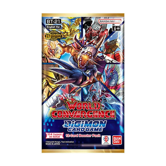 Digimon TCG World Convergence Booster Pack BT21 - 12 Cards - Bandai Namco