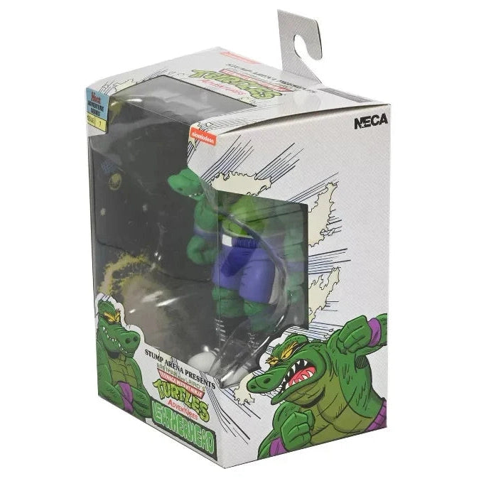 Teenage Mutant Ninja Turtles Adventures Stump Wrestling Leatherhead Archie Comics Action Figure - NECA