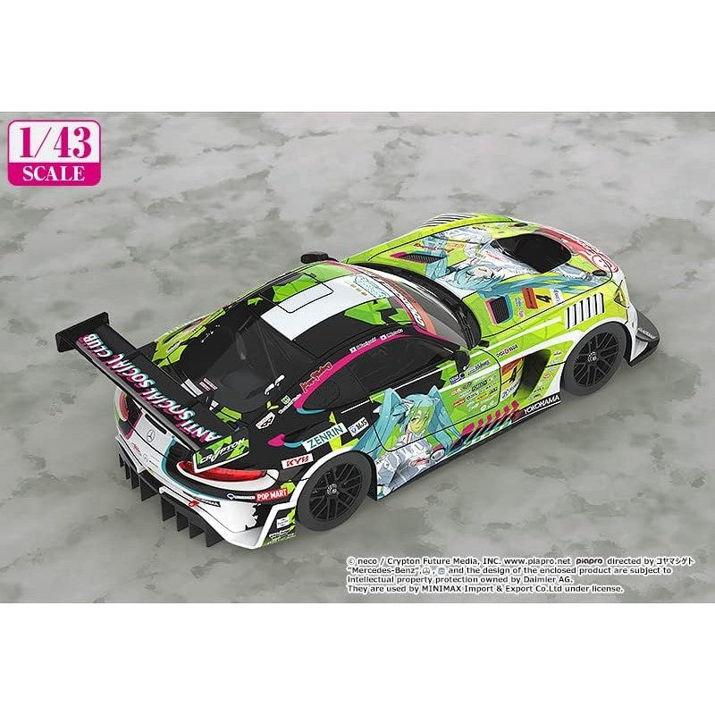 Hatsune Miku GT Project AMG 2002 Season Opener 1/43 Scale Car - Good Smile Company