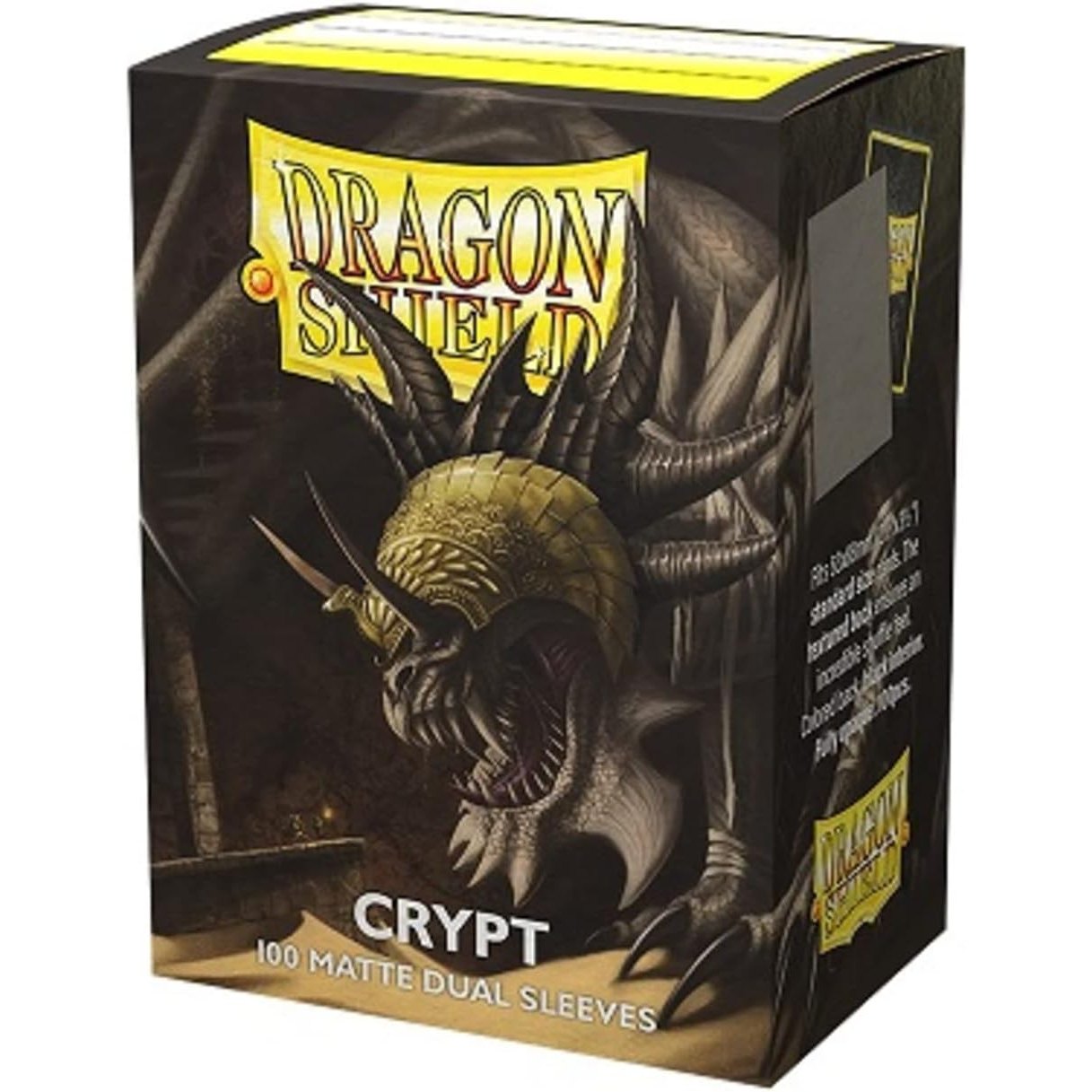 Dragon ShieldMatte Dual TCG Card Sleeves - Crypt Gray, 100 Count, Standard Size - Arcane Tinmen