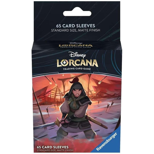 Disney Lorcana TCG Mulan Card Sleeves - 65 Count, Standard Size, Matte Finish - Ravensburger