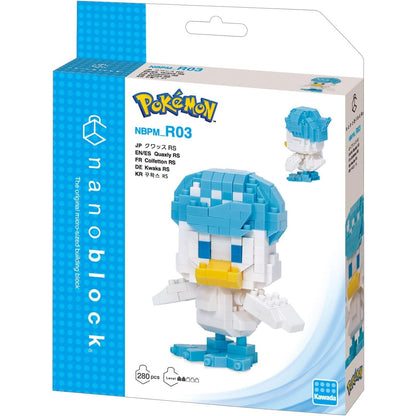 Pokemon Quaxly Figure Buiding Kit - Kawada - Nanoblock Series RS