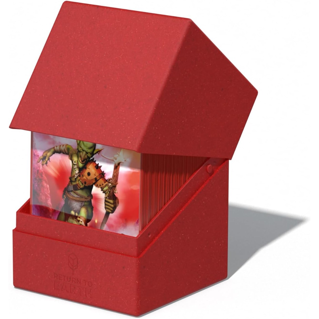 Return to Earth Boulder 100+ TCG Deck Case - Red, Holds 100 2x Sleeved Cards - Ultimate Guard