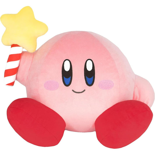 Kirby's Adventure Kirby with Star Rod Wand 12" Plush Doll - San-ei, Little Buddy - All Star Collection