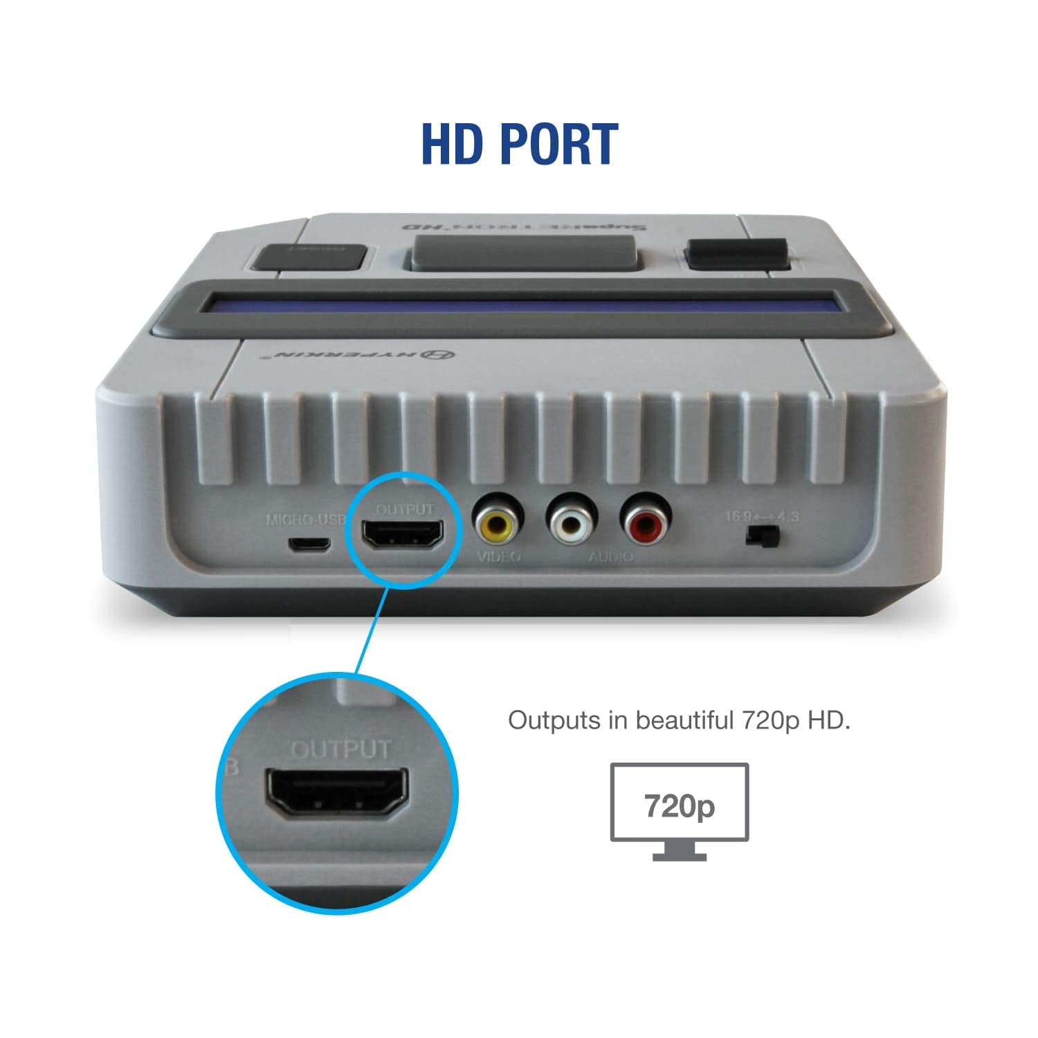 SupaRetron HD Premium Retro Gaming Console - Super NES / Super Famicom - Hyperkin