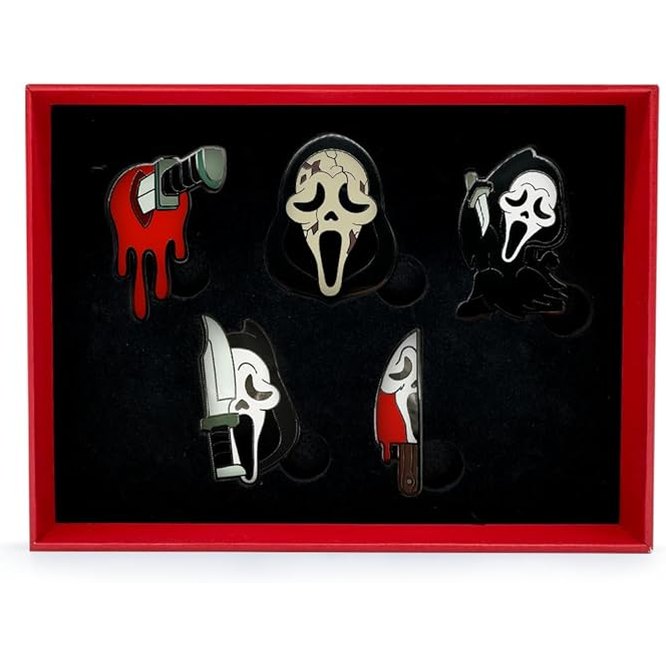 Ghost Face Enamel Pin Set - Youtooz - 5 Pins in Collector's Gift Box!