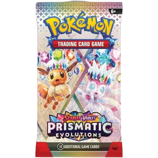 Pokemon TCG Scarlet & Violet Prismatic Evolutions Booster Pack - 10 Cards