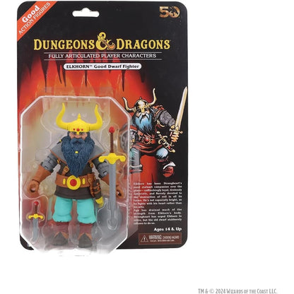 Dungeons & Dragons 50th Anniversary Elkhorn Good Dwarf Fighter Action Figure - NECA, WizKids