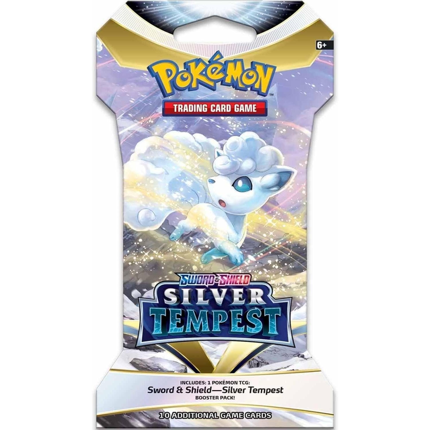 Pokemon TCG Sword & Shield Silver Tempest Sleeved Booster Pack - 10 Cards