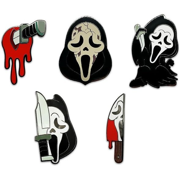Ghost Face Enamel Pin Set - Youtooz - 5 Pins in Collector's Gift Box!