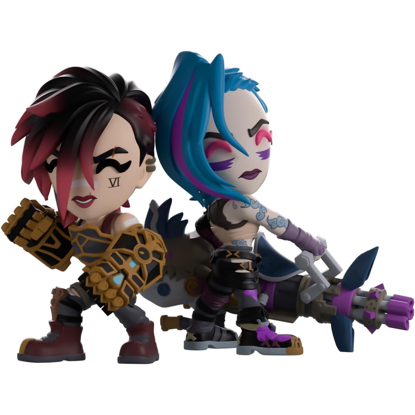 Arcane Vi and Jinx Vinyl Figure - Youtooz - Arcane Collection #5