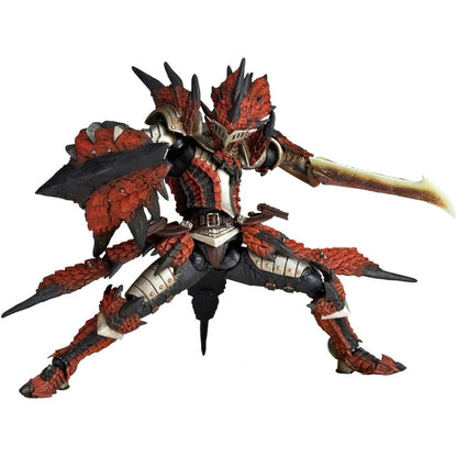 Monster Hunter Male Swordsman Rathalos Armor Set Action Figure - Kaiyodo - Revoltech Amazing Yamaguchi