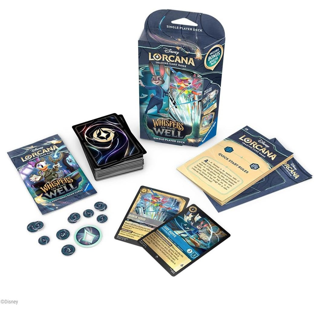 Disney Lorcana TCG: Whispers in the Well Sapphire & Steel Starter Deck - Ravensburger
