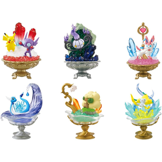 Pokemon Gemstone Collection 2 Blind Box - 1 Random Figurine, 6 Types Available - Re-ment
