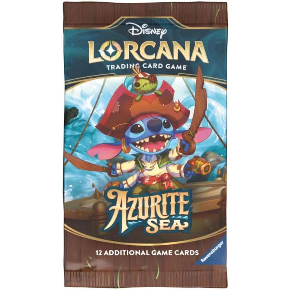 Lorcana TCG Azurite Sea Booster Pack - 12 Cards - Disney, Ravensburger
