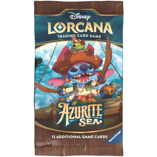 Lorcana TCG Azurite Sea Booster Pack - 12 Cards - Disney, Ravensburger