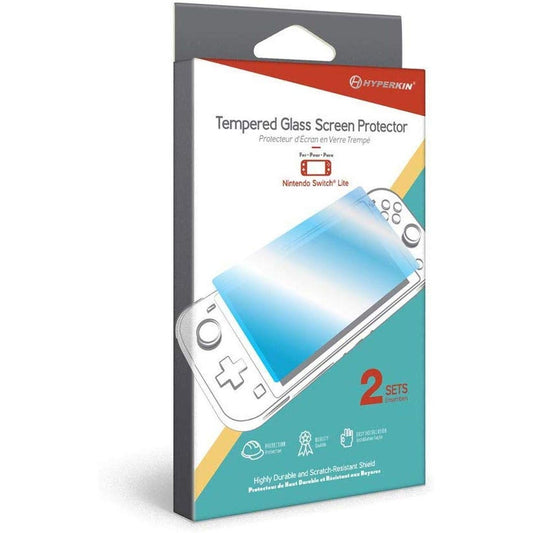 Tempered Glass Screen Protector Set x 2 - Nintendo Switch Lite - Hyperkin