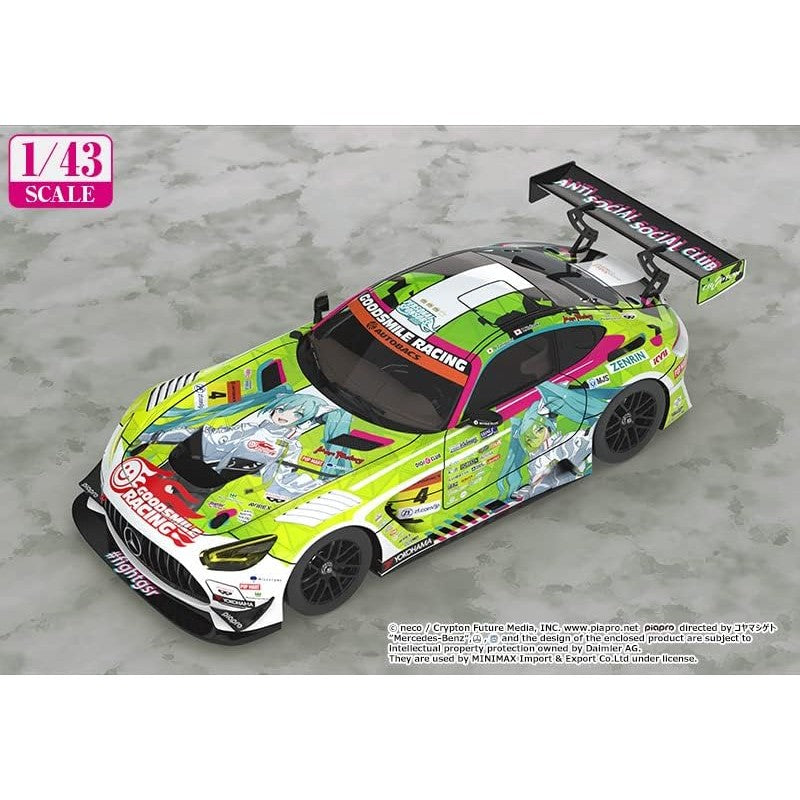 Hatsune Miku GT Project AMG 2002 Season Opener 1/43 Scale Car - Good Smile Company