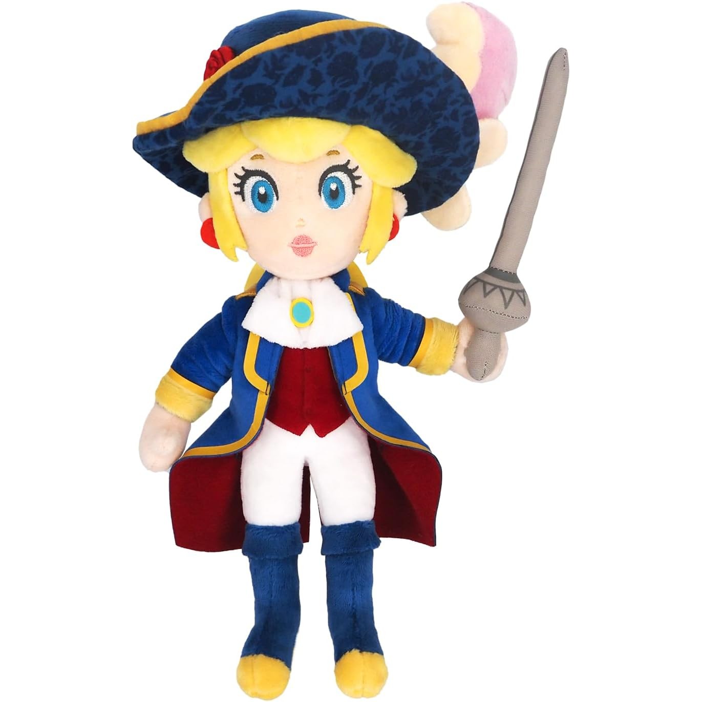 Princess Peach Showtime Swordfighter Peach 11" Plush - San-ei, Little Buddy - All Star Collection