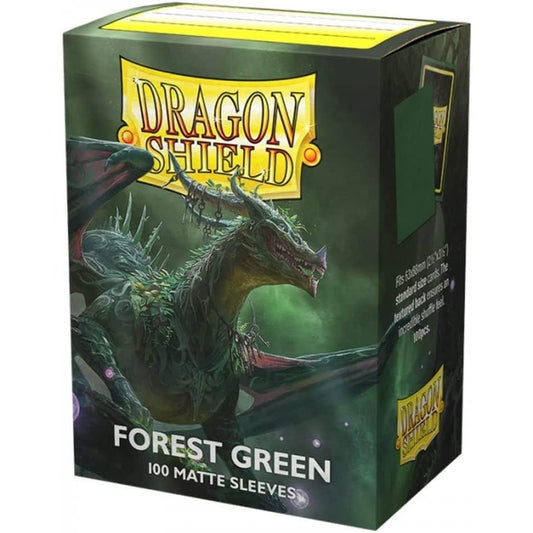 Dragon Shield Matte TCG Card Sleeves - Forest Green, 100 Ct., Standard Size - Arcane Tinmen