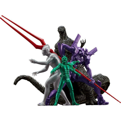 Shin Japan Heroes Universe Model Kit - Max Factory PLAMAX MF-87 - Godzilla, Evangelion, ULTRAMAN, Kaman Rider