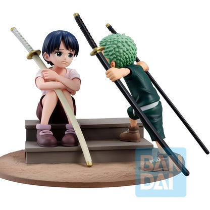 One Piece Roronoa Zoro & Kuina Road to Dawn Collectible Statue Figure - Bandai Spirits - Ichibansho Revible Moment