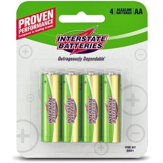 AA Alkaline Battery 4 Pack - Interstate Batteries