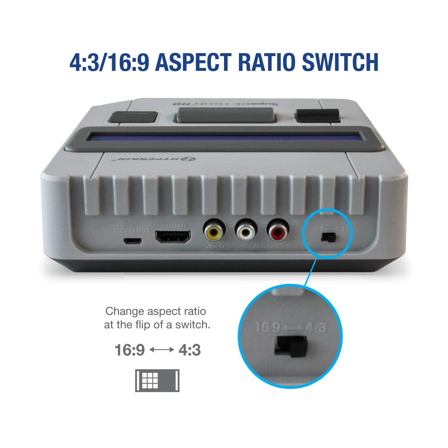 SupaRetron HD Premium Retro Gaming Console - Super NES / Super Famicom - Hyperkin