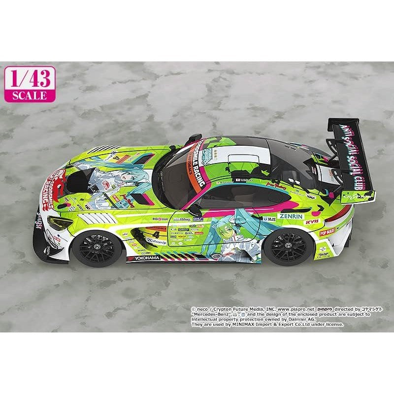 Hatsune Miku GT Project AMG 2002 Season Opener 1/43 Scale Car - Good Smile Company