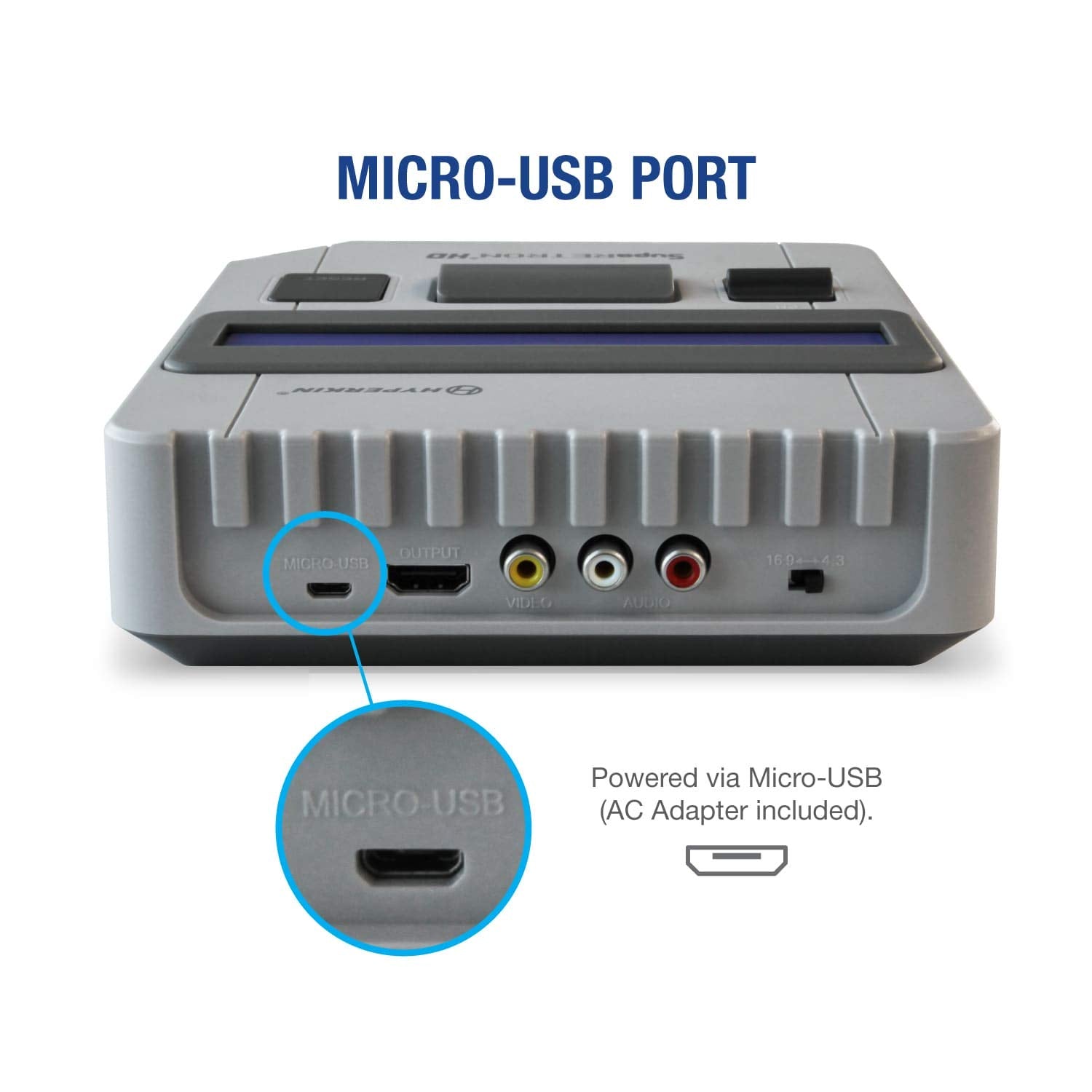 SupaRetron HD Premium Retro Gaming Console - Super NES / Super Famicom - Hyperkin