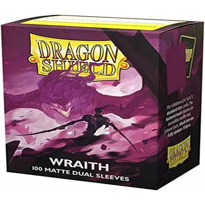 Matte Dual TCG Card Sleeves - Wraith Purple, 100 Ct., Standard Size - Dragon Shield