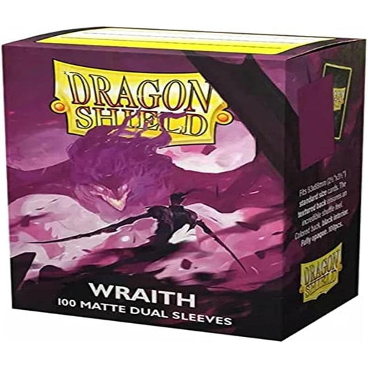 Matte Dual TCG Card Sleeves - Wraith Purple, 100 Ct., Standard Size - Dragon Shield