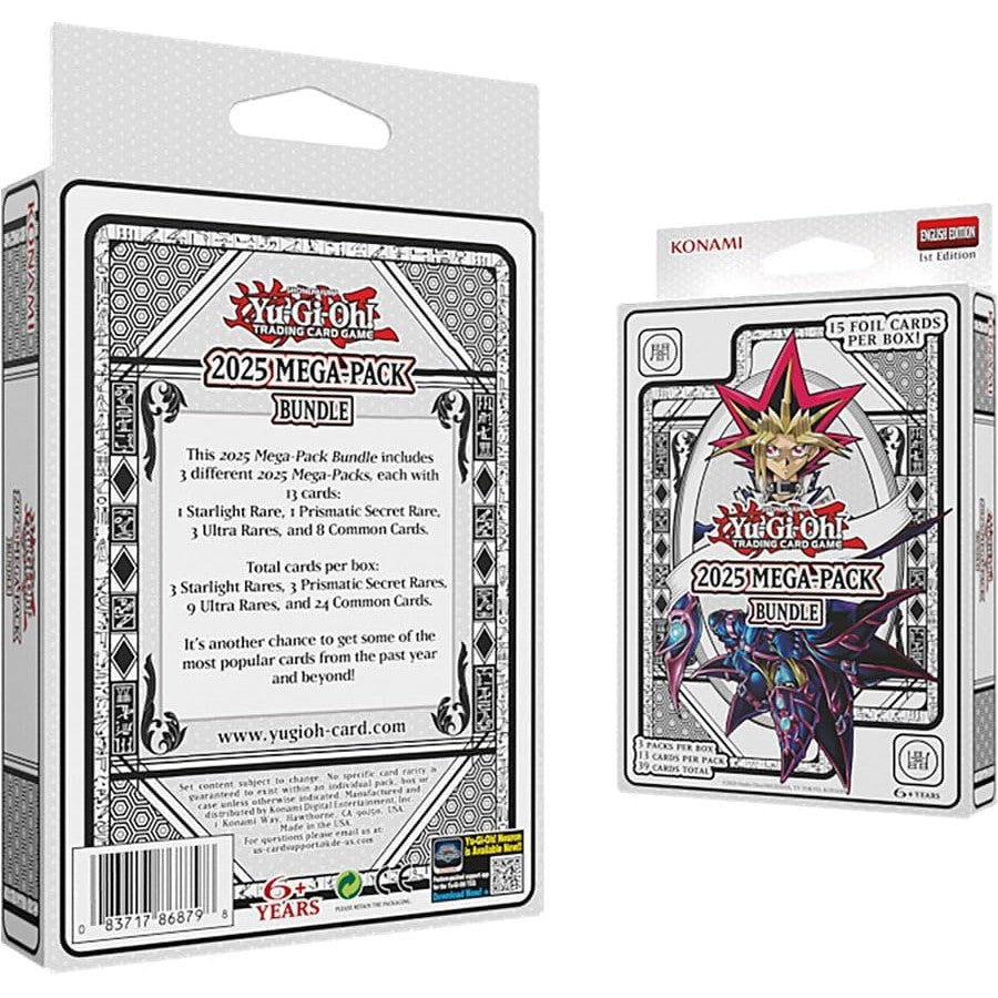 Yu-Gi-Oh! CCG 2025 Mega Pack Bundle - 1 Box: 15 Foil Cards - Konami