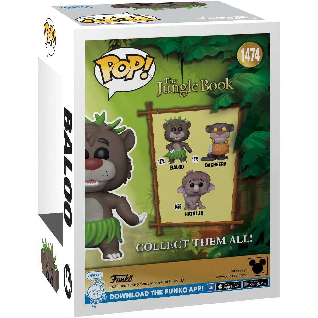 The Jungle Book Baloo Vinyl Figure - Disney, Funko - POP! #1474