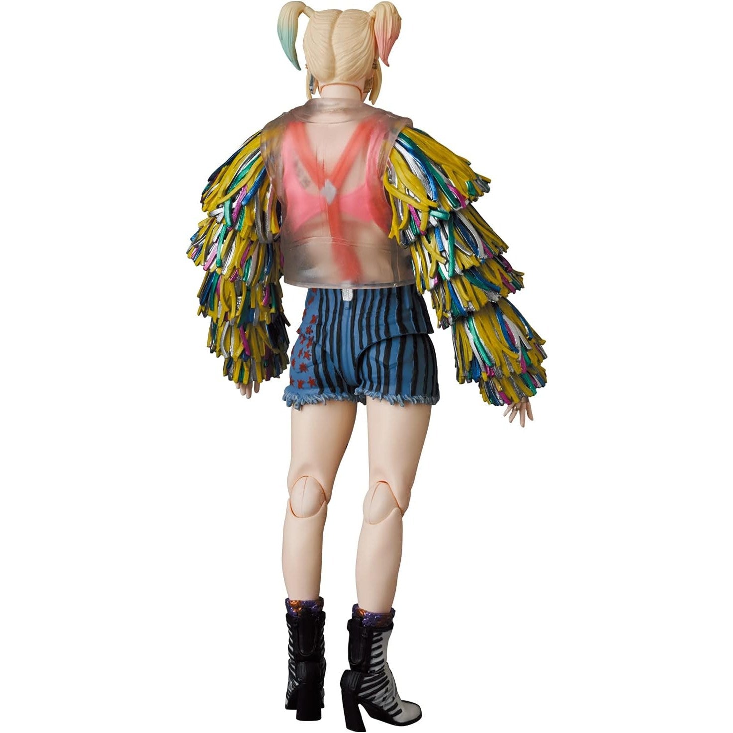 DC Comics Birds of Prey Harley Quinn Caution Tape Jacket Ver. Action Figure - Medicom Toy - MAFEX #159