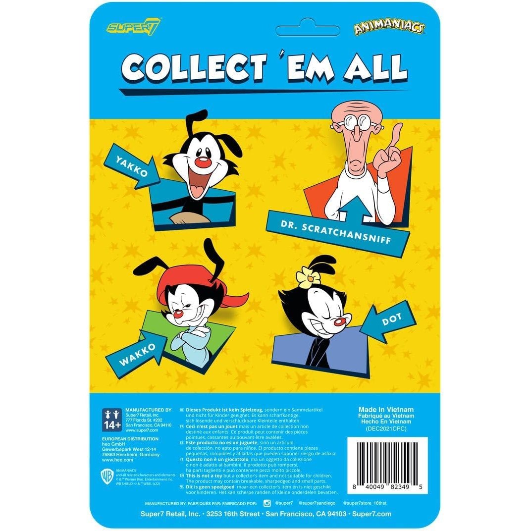 Animaniacs Dr. Scratchansniff Action Figure - Super7 - ReAction Wave 1