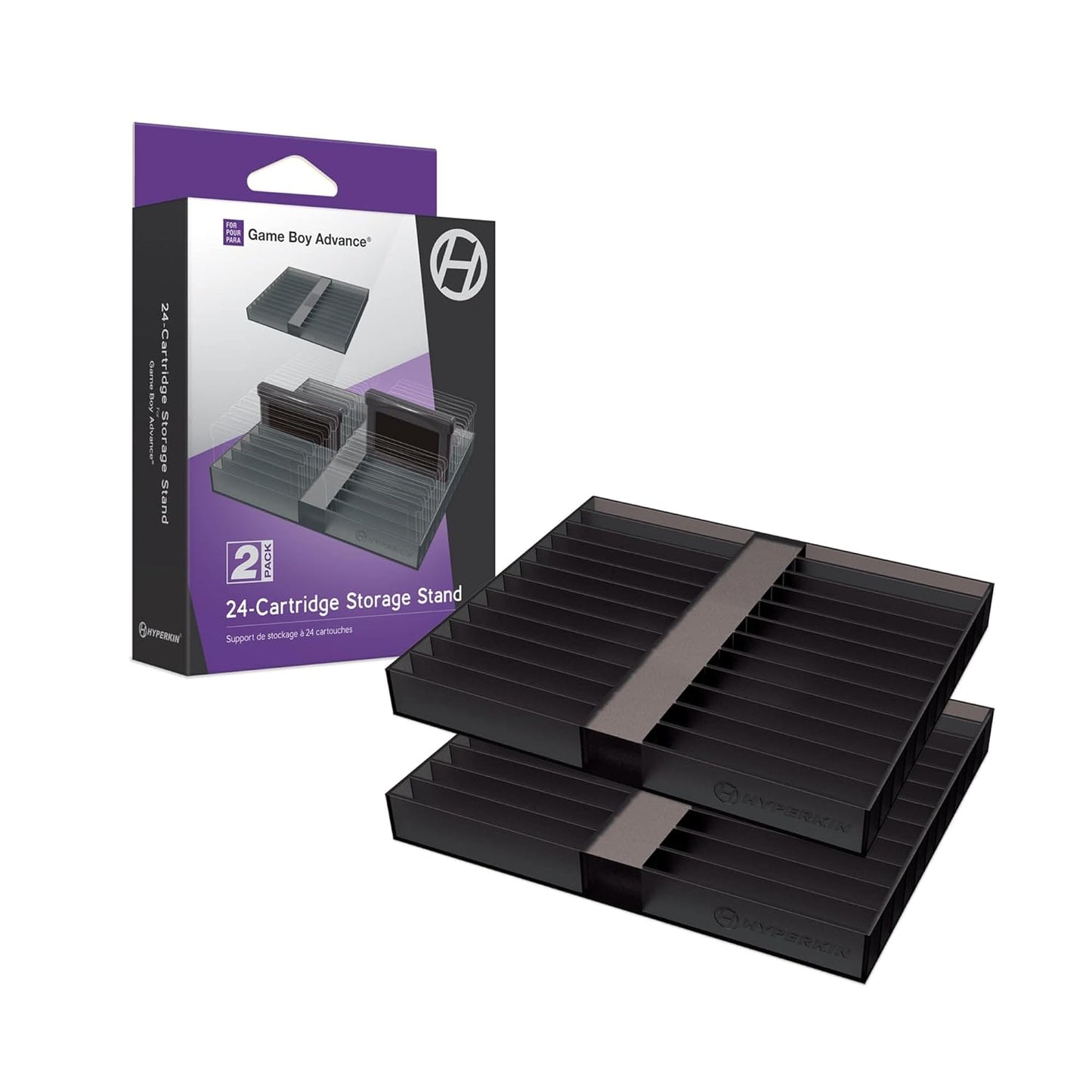 24-Cartridge Storage Stand / Organizer 2-Pack - Game Boy Advance GBA - Hyperkin