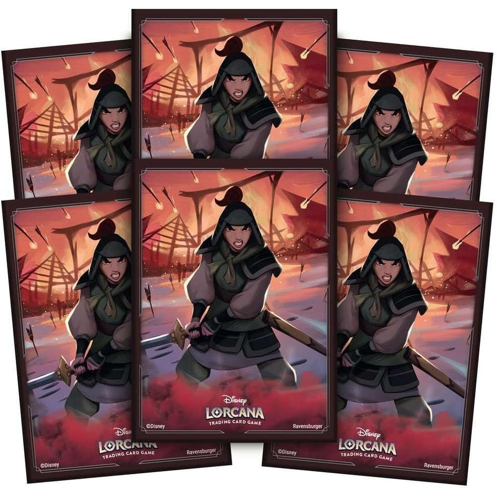 Disney Lorcana TCG Mulan Card Sleeves - 65 Count, Standard Size, Matte Finish - Ravensburger