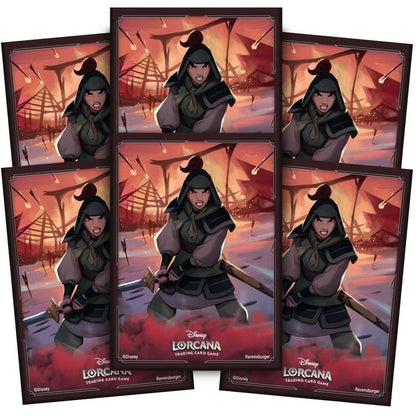 Disney Lorcana TCG Mulan Card Sleeves - 65 Count, Standard Size, Matte Finish - Ravensburger