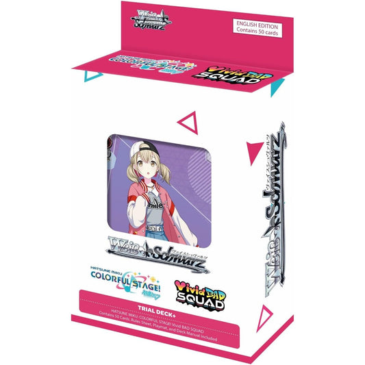Weiss Schwarz Hatsune Miku: Colorful Stage! Vivid Bad Squad Trial Deck+ - 50 Cards, English Edition - Bushiroad