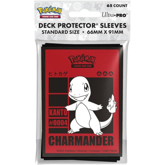 Pokemon TCG Charmander Deck Protector Sleeves - 65 Count, Standard Size - Ultra PRO