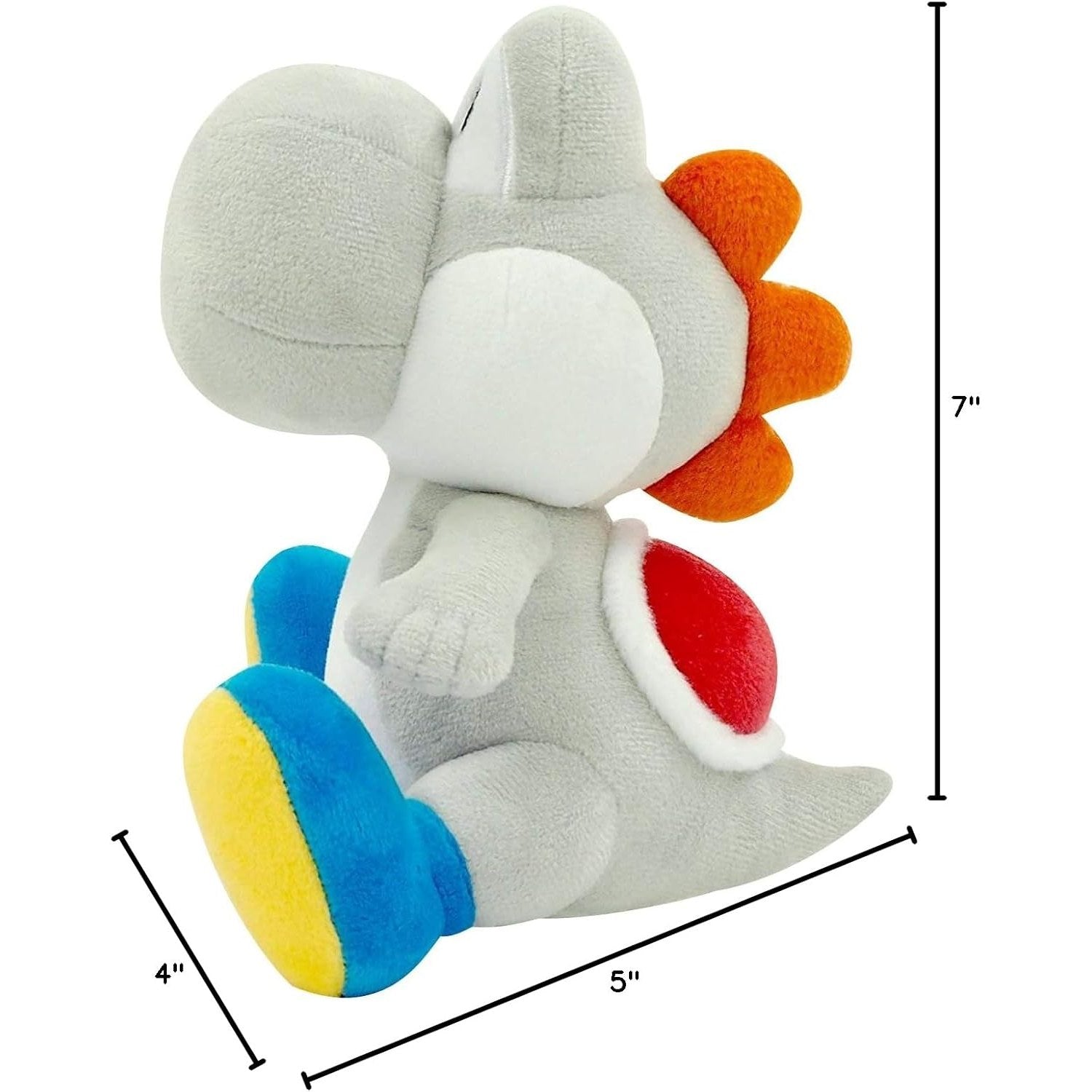 Super Mario White Yoshi 7" Plush Toy - Little Buddy - All Star Collection