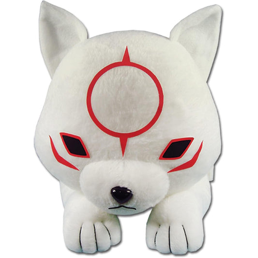 Okamiden Chibiterasu Plush - 19" Stuffed Doll, Lying Down - Great Eastern Entertainment