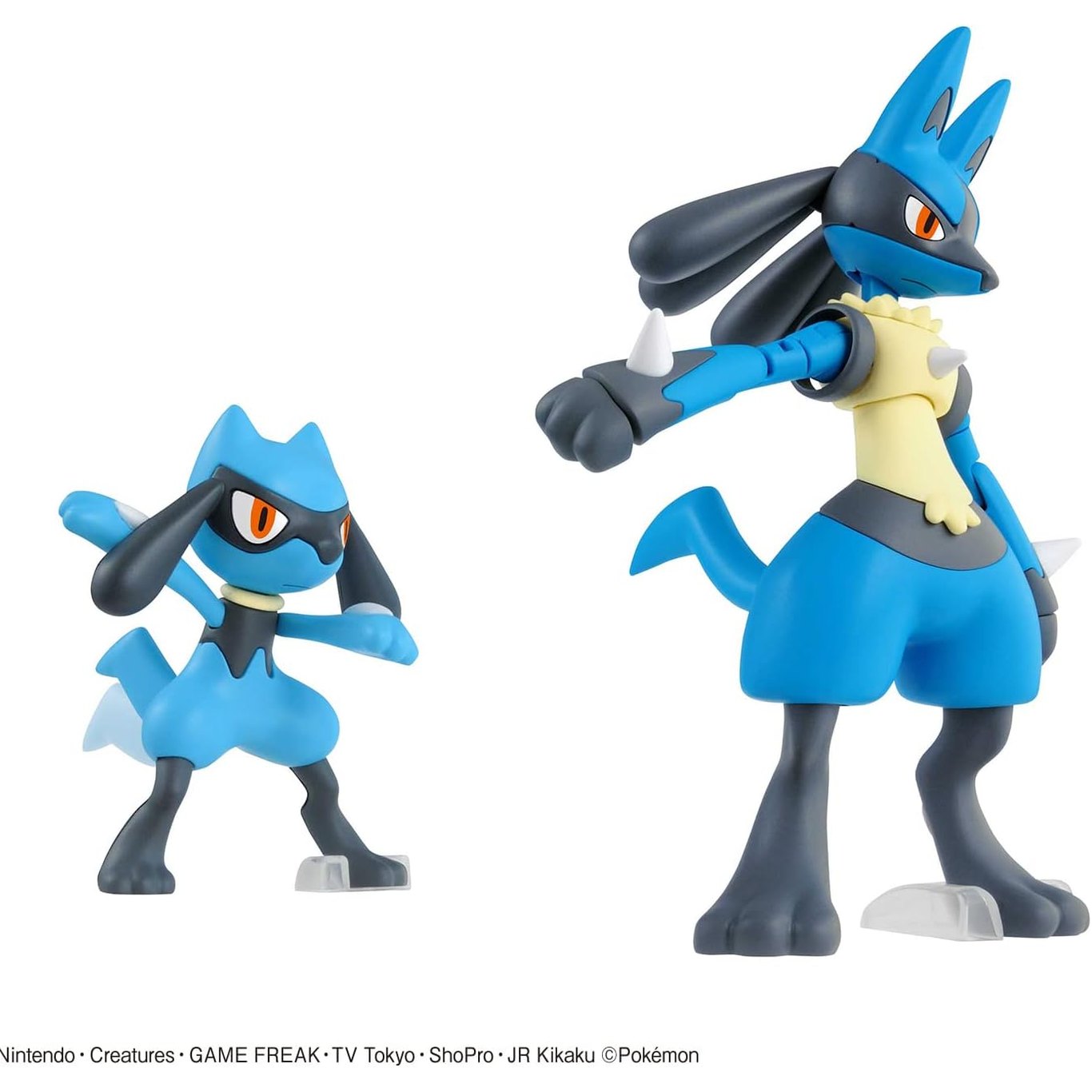 Pokemon Riolu & Lucario Figure Model Kit - Bandai Spirits
