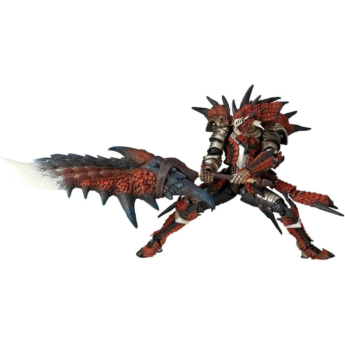Monster Hunter Male Swordsman Rathalos Armor Set Action Figure - Kaiyodo - Revoltech Amazing Yamaguchi